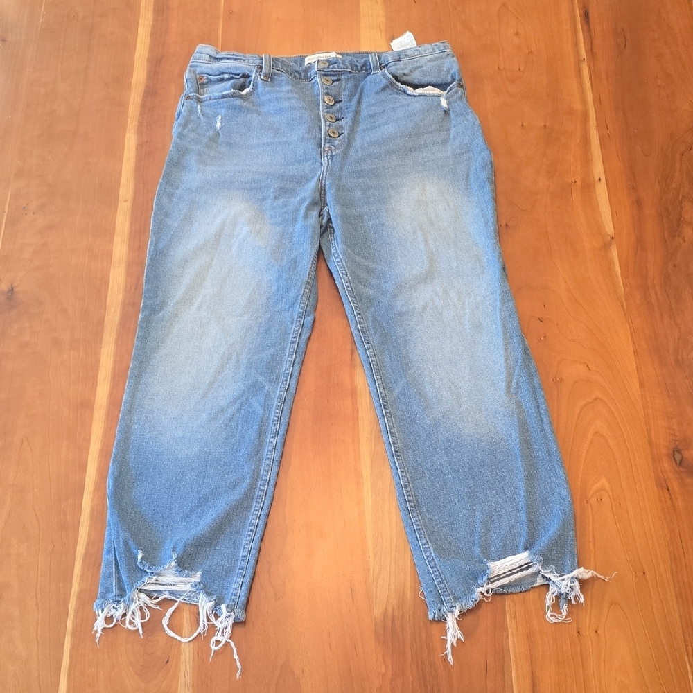 Abercrombie & Fitch Blue Boyfriend Jeans